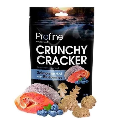 Profine Crunchy Cracker Somonlu-Yaban Mersinli Köpek Ödülü 150 gr