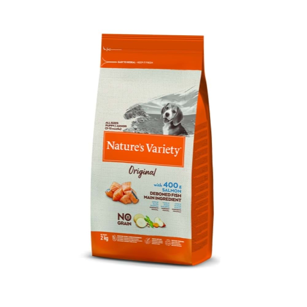 Nature's Variety Original Somonlu Tahılsız Yavru Köpek Maması 2kg