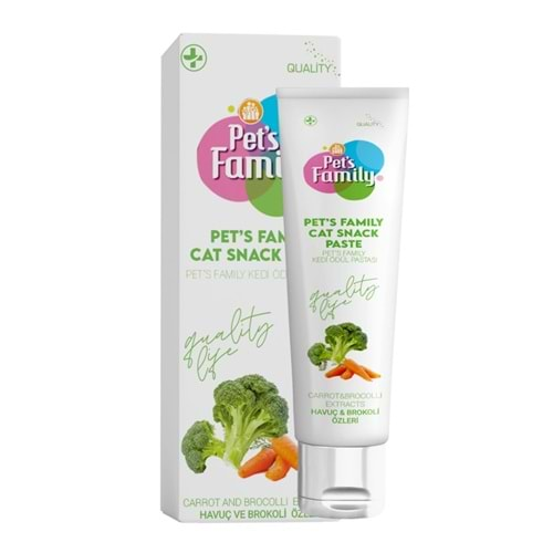 Pets Family Kedi Ödül Havuçlu Brokoli Paste 30 Gr