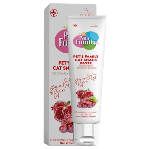 Pets Family Kedi Ödül Kırmızı Üzüm Nar Paste30gr