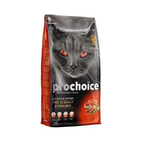 Prochoice Kısırlaştırılmış Somon Karidesli Yetişkin Kedi Maması 15 Kg