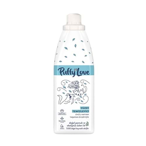 Puffy Love Kedi ve Köpek Beyaz Çiçek Kokulu Yüzey Temizleyici 960 Ml