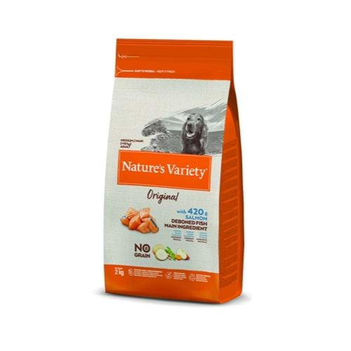 Nature's Variety Original Somonlu Tahılsız Orta ve Büyük Irk Yetişkin Köpek Maması 2kg