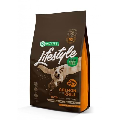 Nature's Protection Lifestyle Tahılsız Somonlu ve Karidesli Yavru Köpek Maması 1.5 Kg