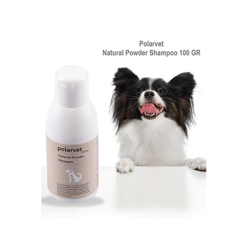 Polarvet Natural Powder Shampoo 100 Gr - Kuru Toz Şampuan - Yıkamayı Sevmeyen Dostlarımız Için