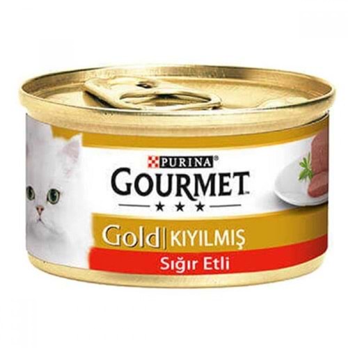 Gourmet Gold Kıyılmış Sığır Etli Kedi Konservesi 85gr