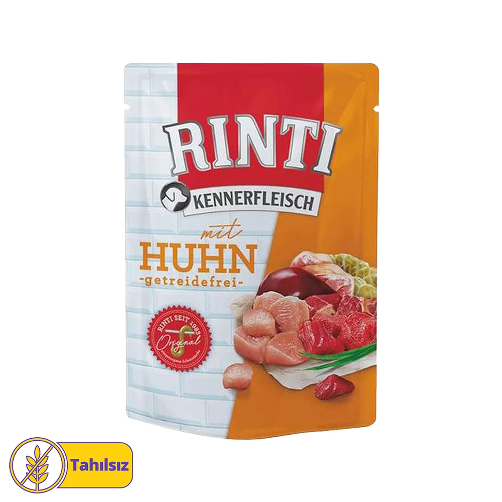 Rinti Pouch Sığır ve Tavuk Etli Tahılsız Köpek Konservesi (400 g)