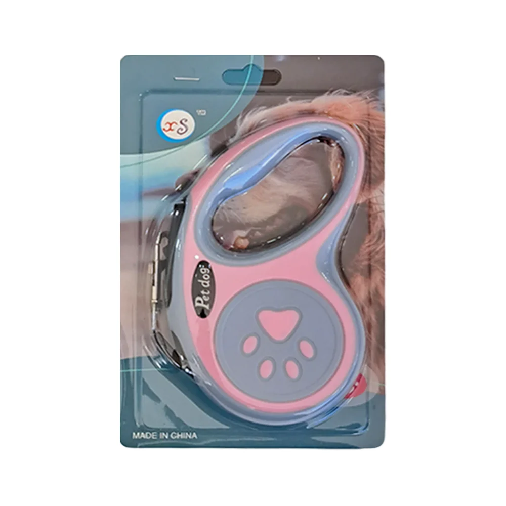 Pet Dog Pati Desenli Otomatik Gezdirme Tasması (3 m)
