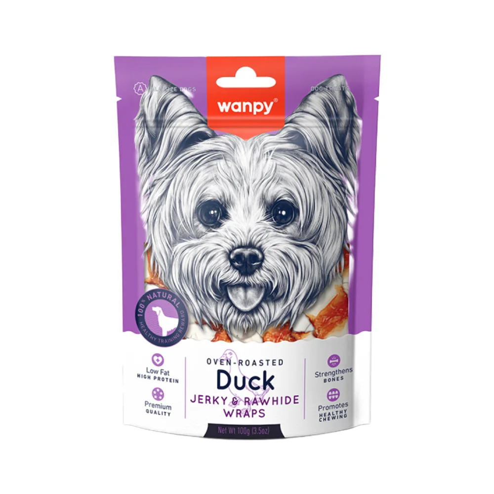 Wanpy Deri Üzerine Ördek Sarılı Köpek Ödül Maması (100 g)