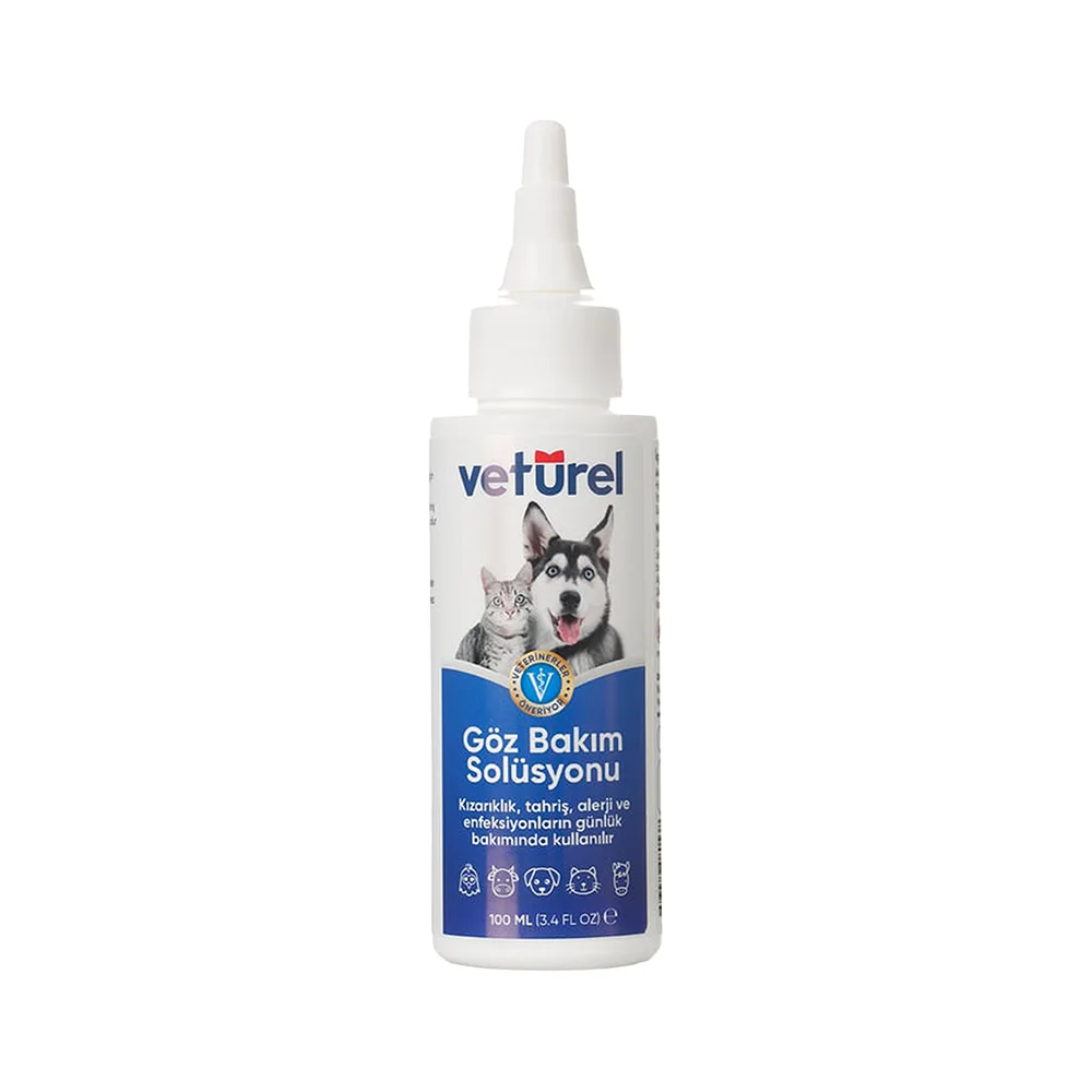 Veturel Kedi ve Köpek Göz Temizleme Solüsyonu (100 ml)