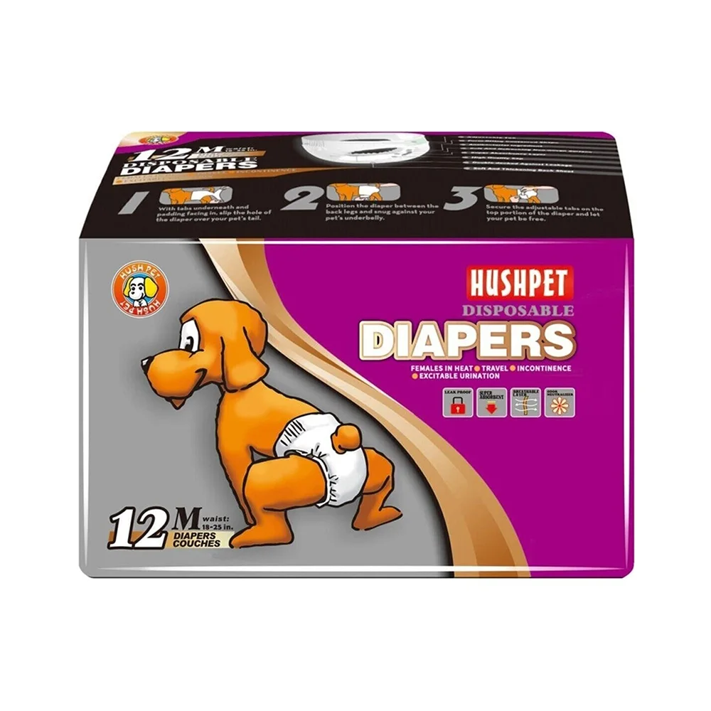 Hushpet Köpek Tuvalet Bezi M 42 x 60 cm (12'li)