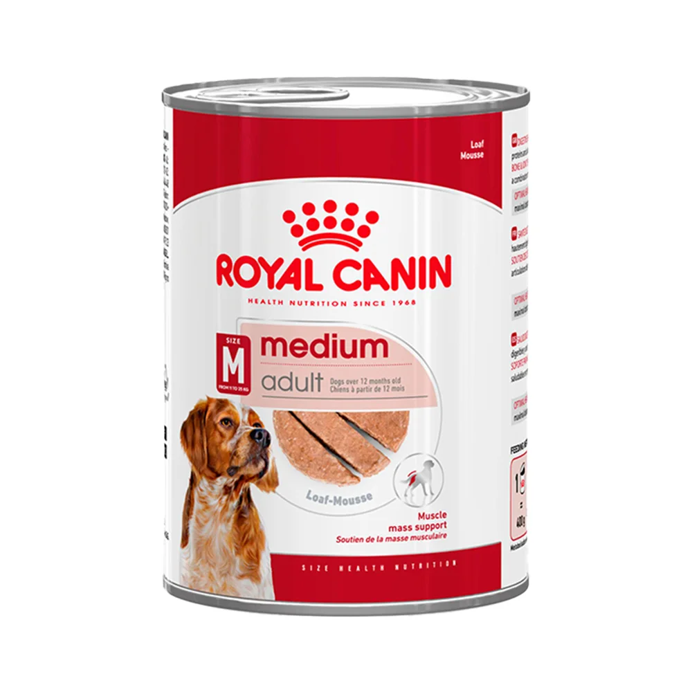 Royal Canin Orta Irk Yetişkin Köpekler İçin Kümes Hayvanlı Yaş Mama (410 g)