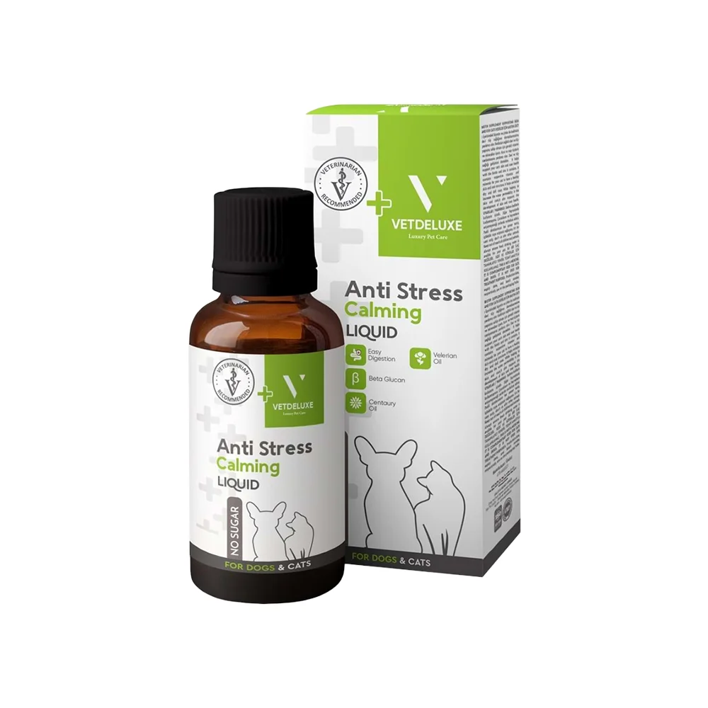 Vetdeluxe Kedi ve Köpek Anti-Stress Calming Likit (100 ml)
