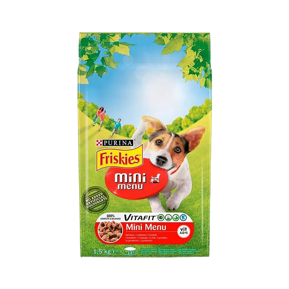 Purina Friskies Mini Menü Köpek Maması Sığır Etli (1,5 kg)