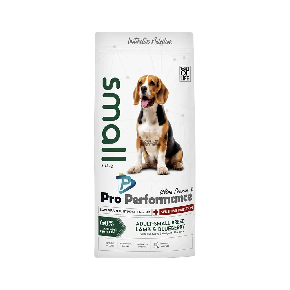 Pro Performance Kuzu Etli ve Yaban Mersinli Küçük Irk Yetişkin Köpek Maması (2 kg)